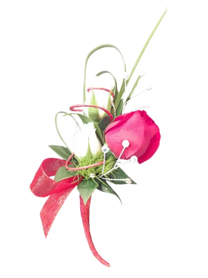 3 Rose Boutonniere - Image 3