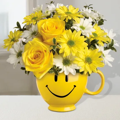 Be Happy Bouquet with Roses - Image 2