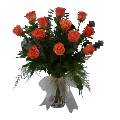 Dozen Orange Roses - Image 3