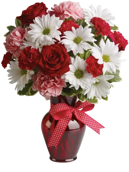Hugs and Kisses Bouquet with Red Roses - Image 3