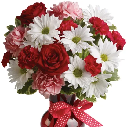 Hugs and Kisses Bouquet with Red Roses - Image 4