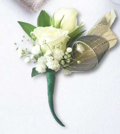 Piggyback Boutonniere With Ribbon - Image 2