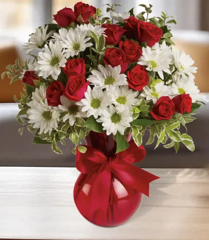 Red, White And You Bouquet - Image 2