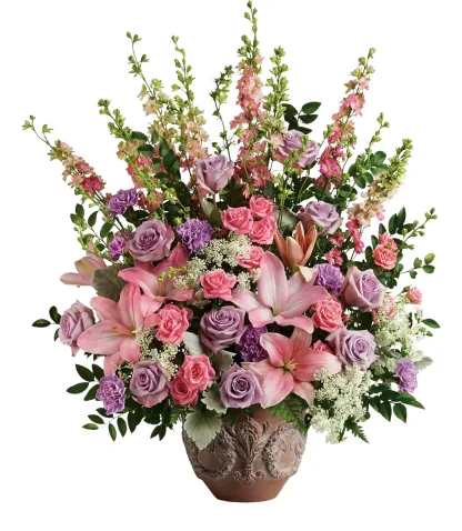 Teleflora's Soft Blush Bouquet DX - Image 3
