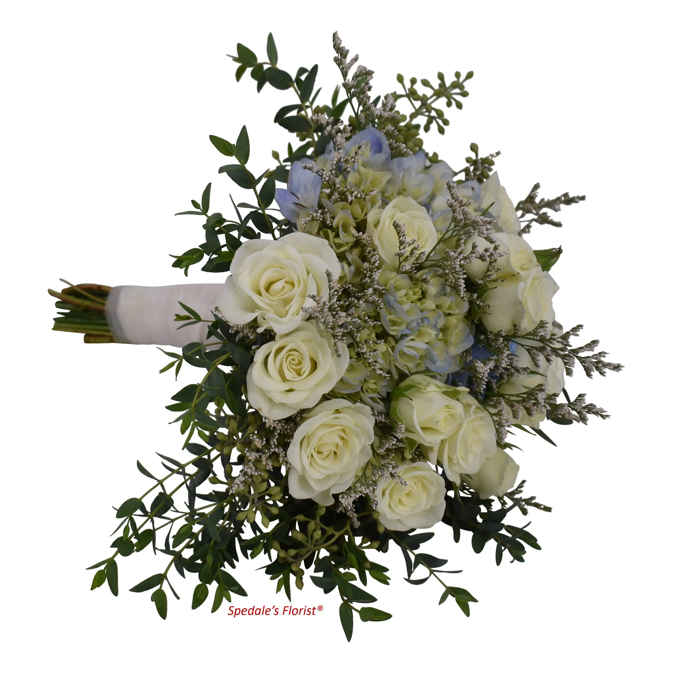 Organic Blue and White Nosegay - Image 2