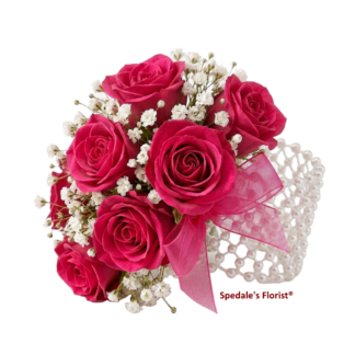 Gem wrist corsage