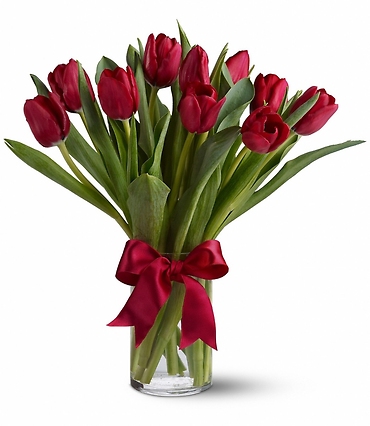 Teleflora\'s Radiantly Red Tulips