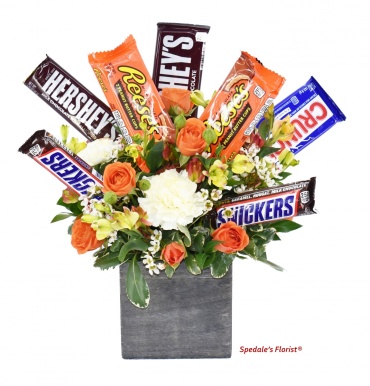 Candy Bar Box Arrangement