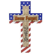 Cross-American Flag Never Forget