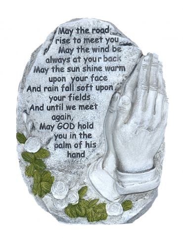 Praying Hands Memorial Stone